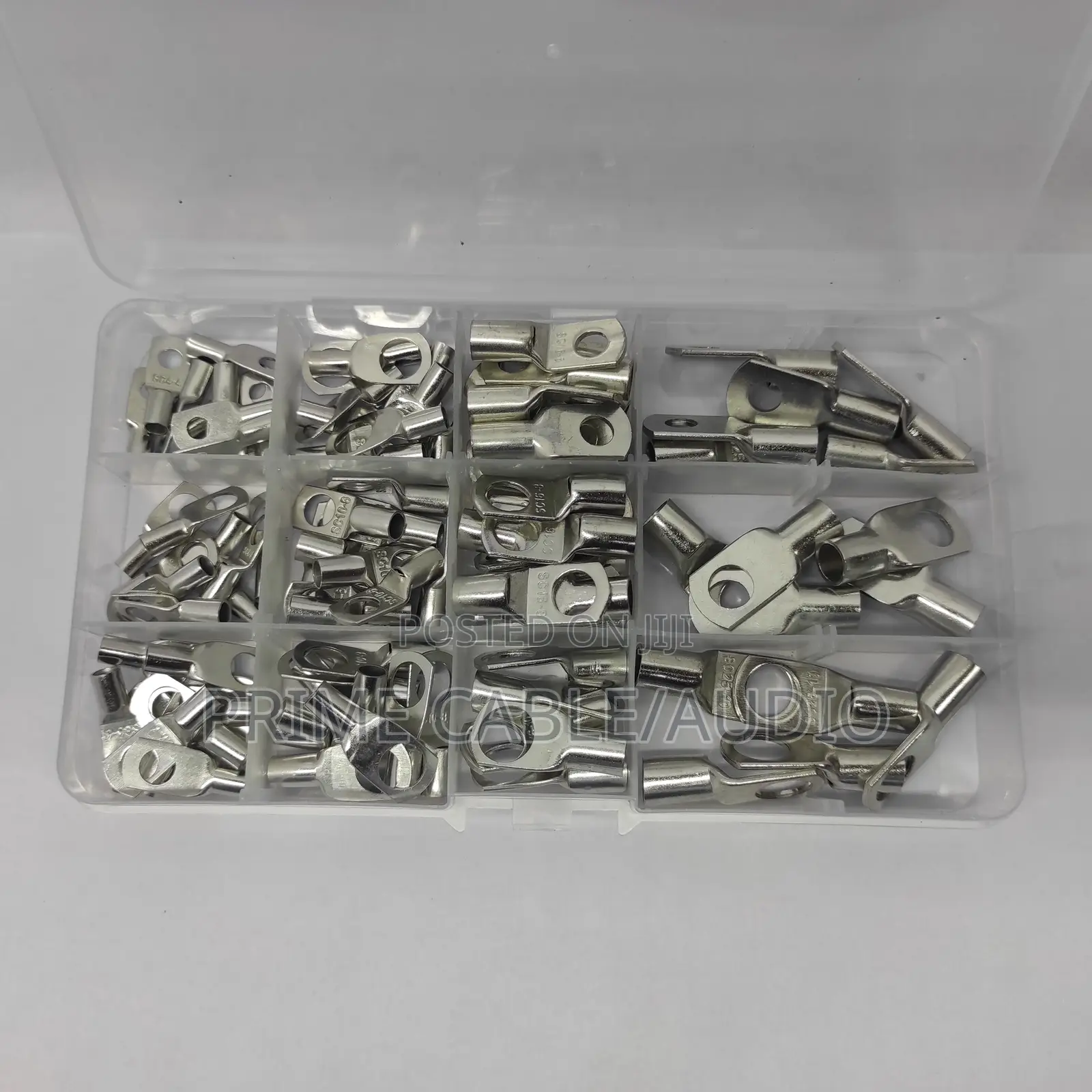Assorted Copper Ring Lug Terminal Wire Bare Cable Crimp Connectors Kit