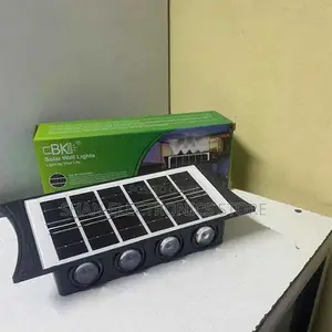 Ip66>High Brightness 8 Led Up Down Solar Wall Lights