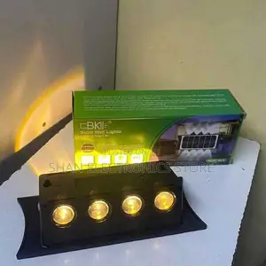 High Brightness Black Solar Deck Lighting for House Garden Porch
