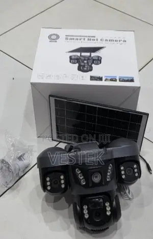 V380 Panoramic 360 Wireless Wifi Solar Camera Monitoring Three Lens