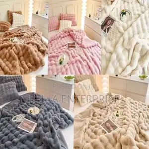 Available Custom Soft Double Face Cozy Fluffy Flannel / Fleece Blanket