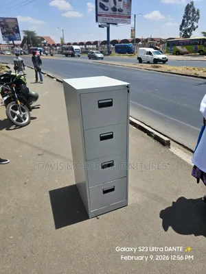 4-Drawer Steel Filing Cabinet (Office Storage Cabinet)