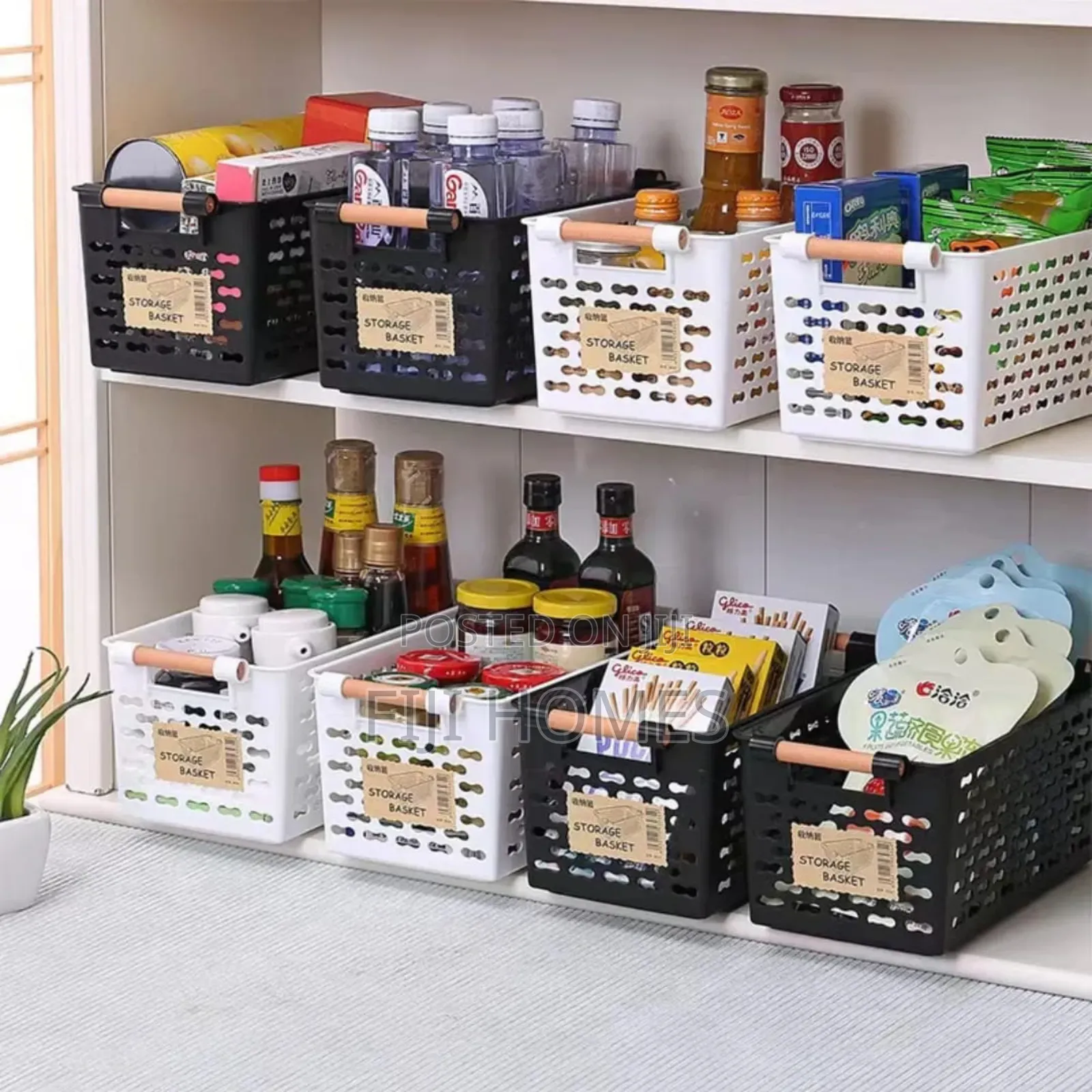 Small Plastic Storage Basket | Compact Durable Size: 30 × 15 × 13 Cm