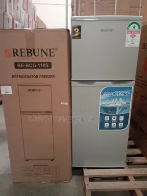 Rebune 118l Energy Saver Double Door Refrigerator