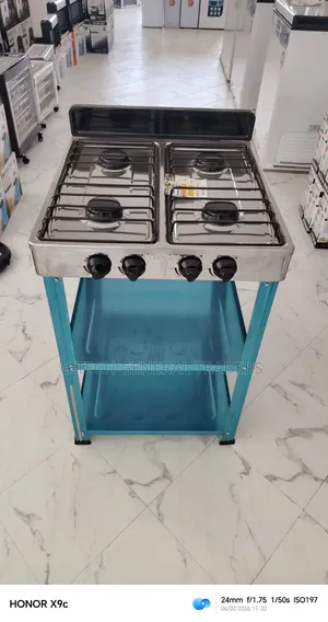 Rebune 4burner 50*55 Standing Cooker With Storage Shelves