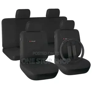 2 Row Front and Rear Car Seats Covers +Steering,Hearest,Belt Pad Cover