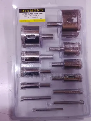 12 PCS Glass Hole Saw Set