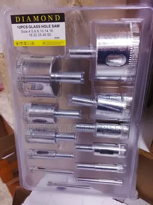 Diamond Glass Hole Saw 12pcs