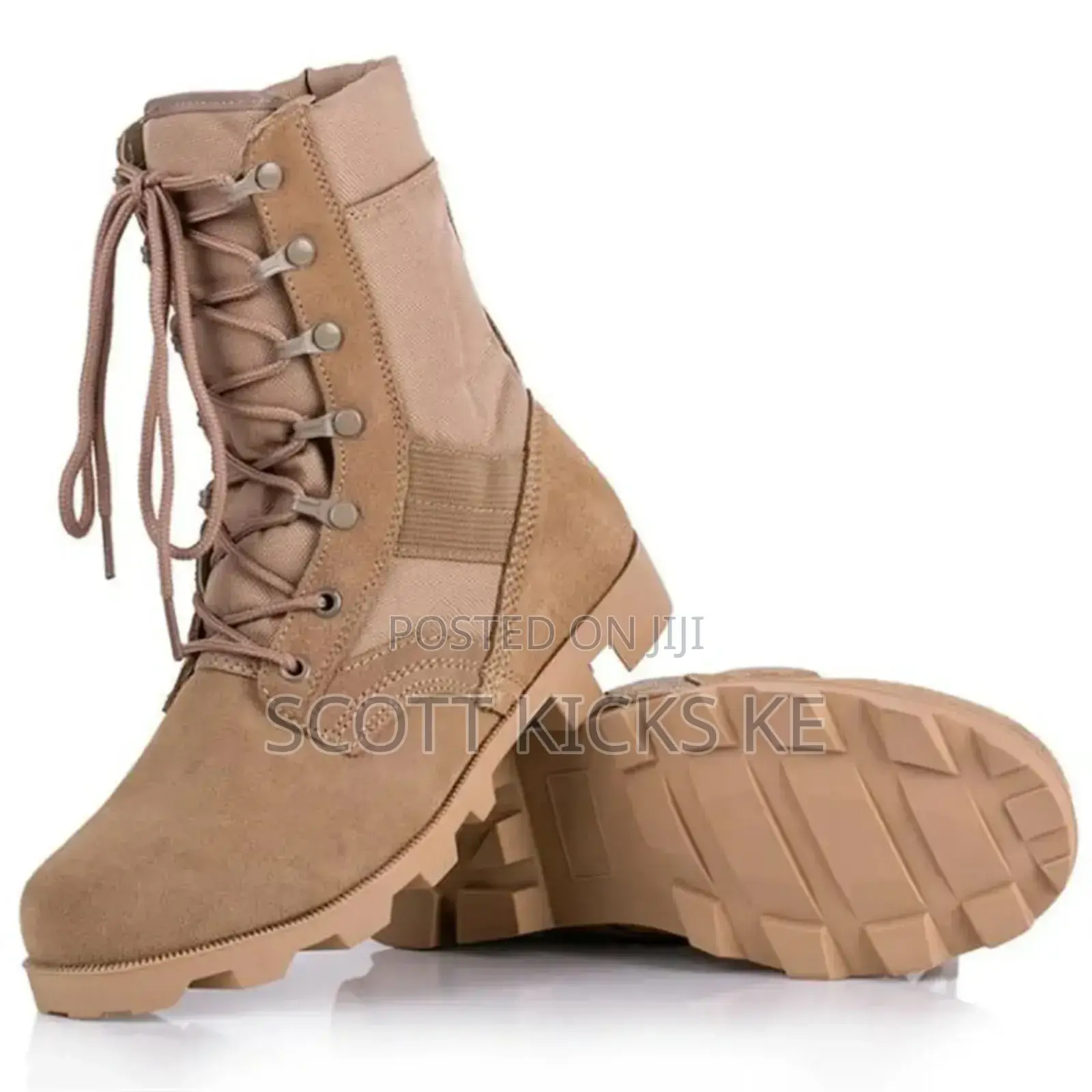 Siwar High-Top Military Boots 'Brown'