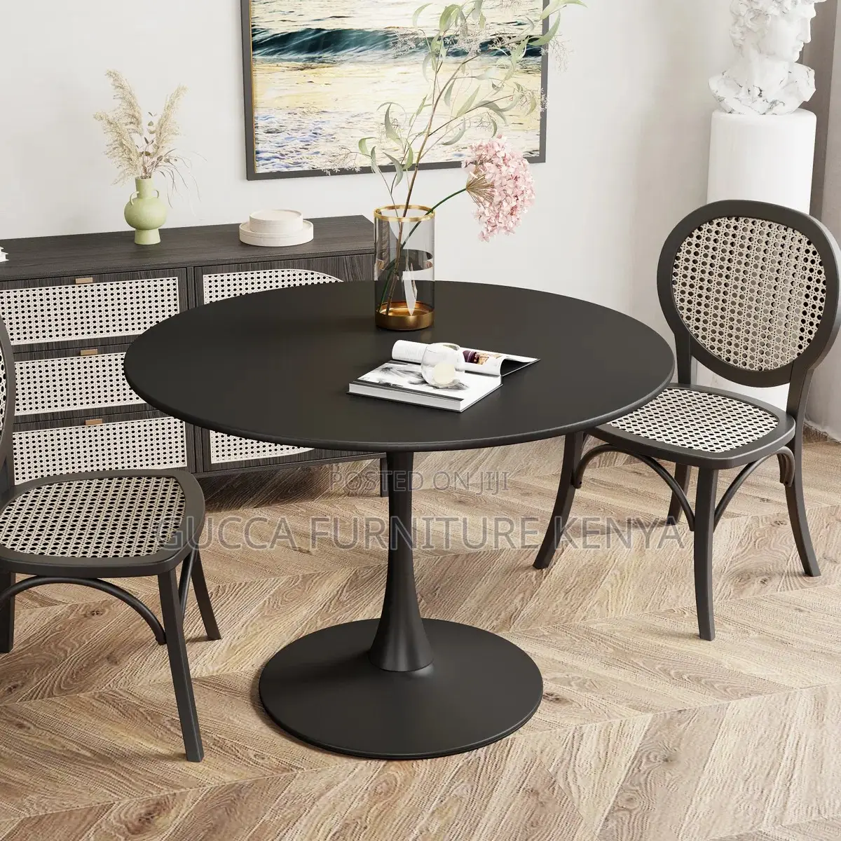Marble Round Home Office Dining Table