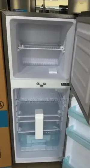 Vision Plus 138 Litres Double-Door Fridge – Grey (Lockable Door)