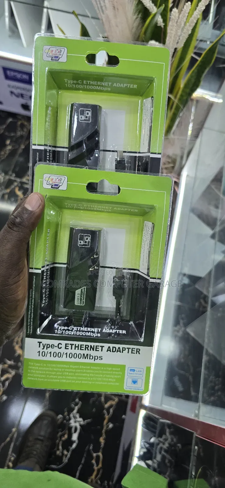 Type-C to Ethernet Adapter Connect Usb-C Devices to a Wired Network.