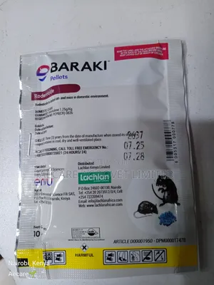 Baraki Rat and Mice Pellets Bait Rodenticide 10grams