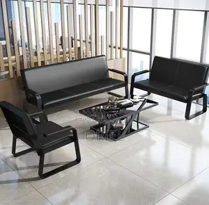 Office Sofas; Kinbor Premium Executive 5-Seater Leather Office Sofa