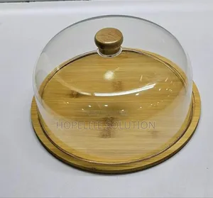 Bamboo Base Cake Stand