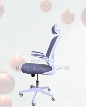 White Ergonomic Work Chair |Executive Finish, Flip-Up Arms Convenience