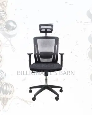 Ergonomic Mesh Task Chair • All-Day Comfort, Nylon Base Stability