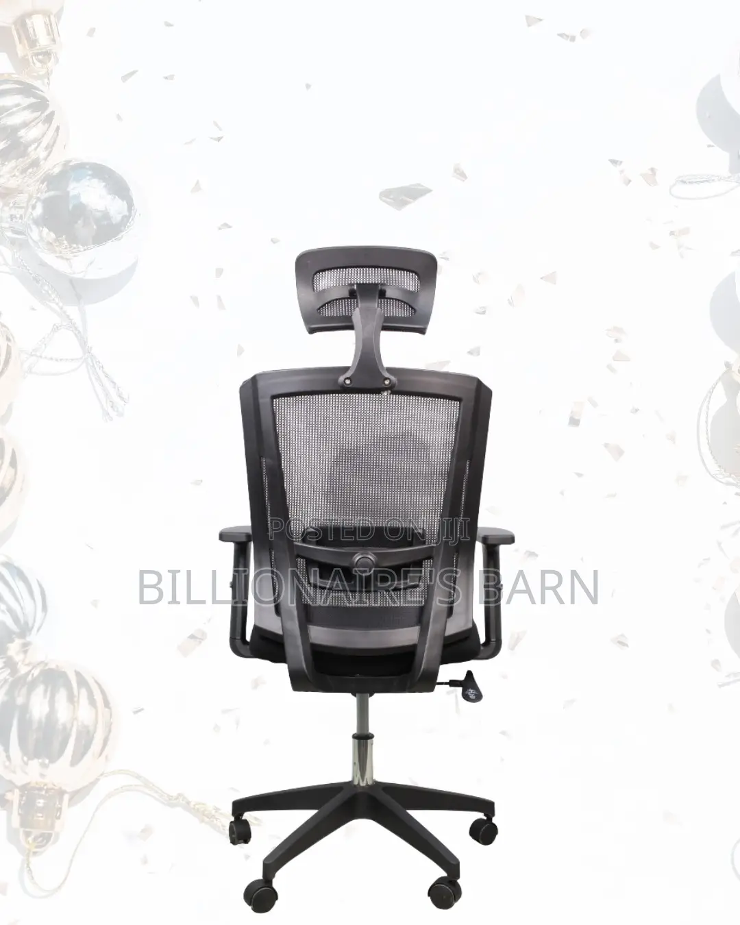 Ergonomic Mesh Task Chair • All-Day Comfort, Nylon Base Stability