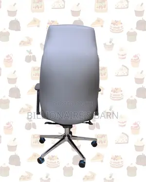 Executive Leather Chair • Easy Adjustments, Strong Chrome Base