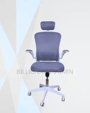 Headrest Office Chair — Space-Saving Fit, Space-Saving Arms