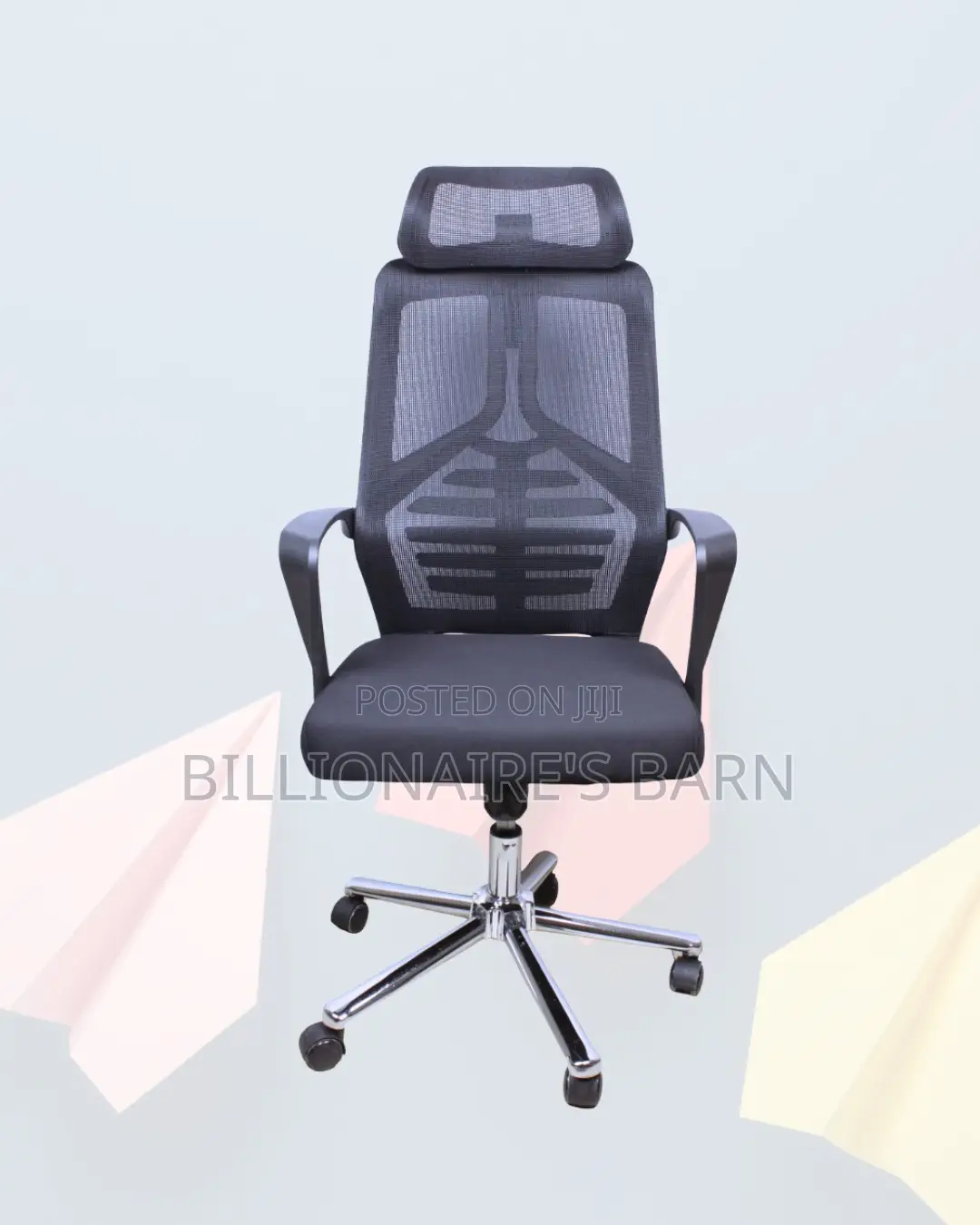 High-Back Mesh Task Chair for Work | Space-Saving Fit