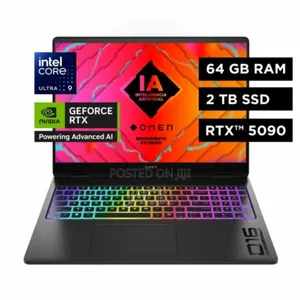 New Laptop HP Omen Max 16 64GB Intel Core Ultra 9 SSD 2T