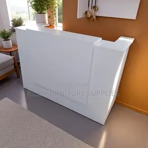 White Reception Desk