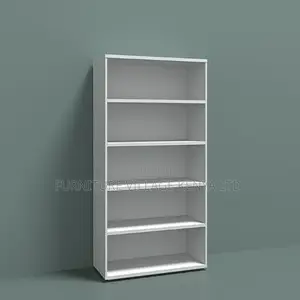 Office Bookshelf; Modern 5-tier Wooden Bookshelf