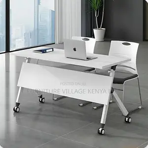 Foldable Table; Foldable Modern Rectangular Writing Desk