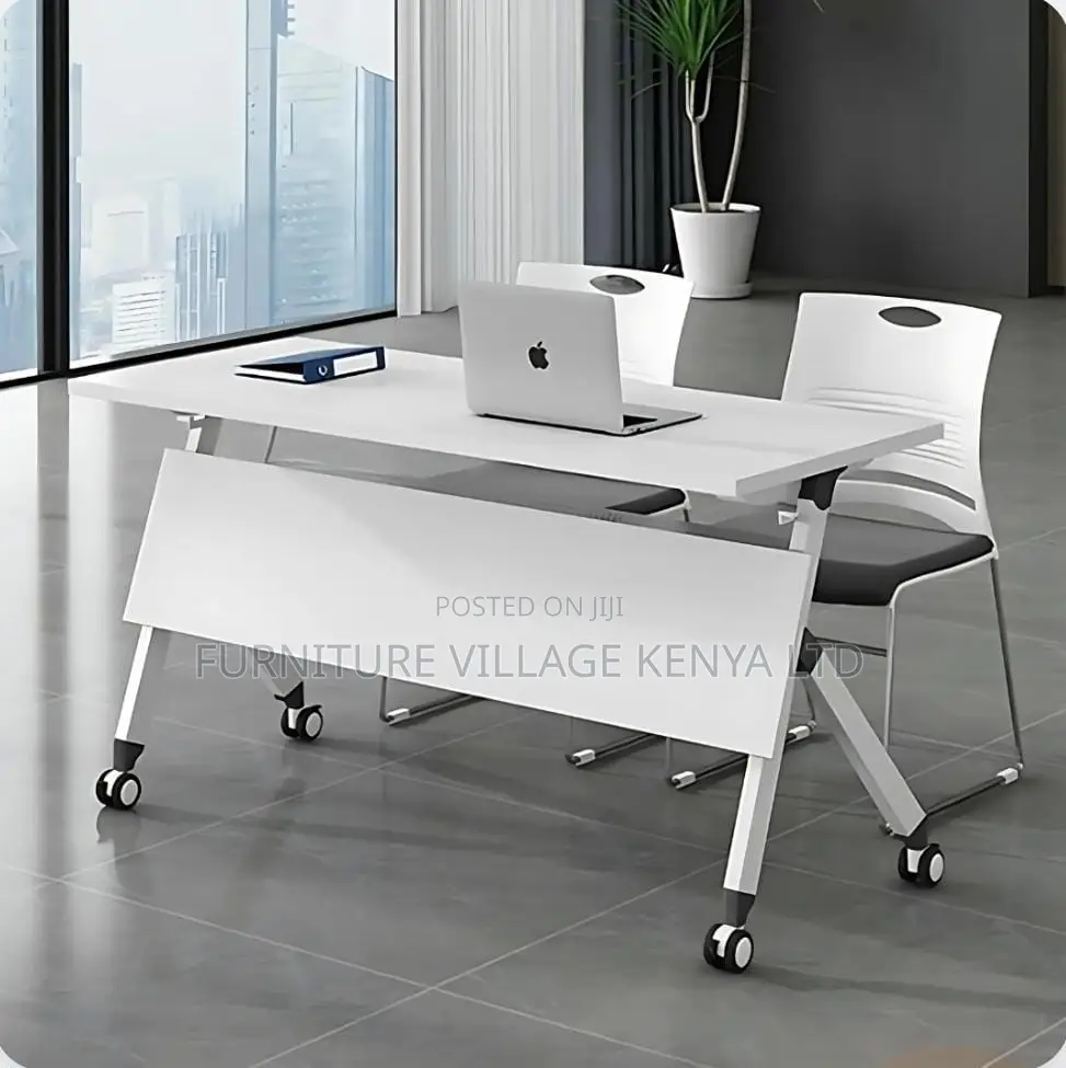 Foldable Table; Foldable Modern Rectangular Writing Desk
