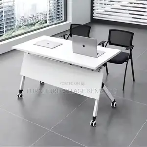 Foldable Table; Foldable Modern Rectangular Writing Desk