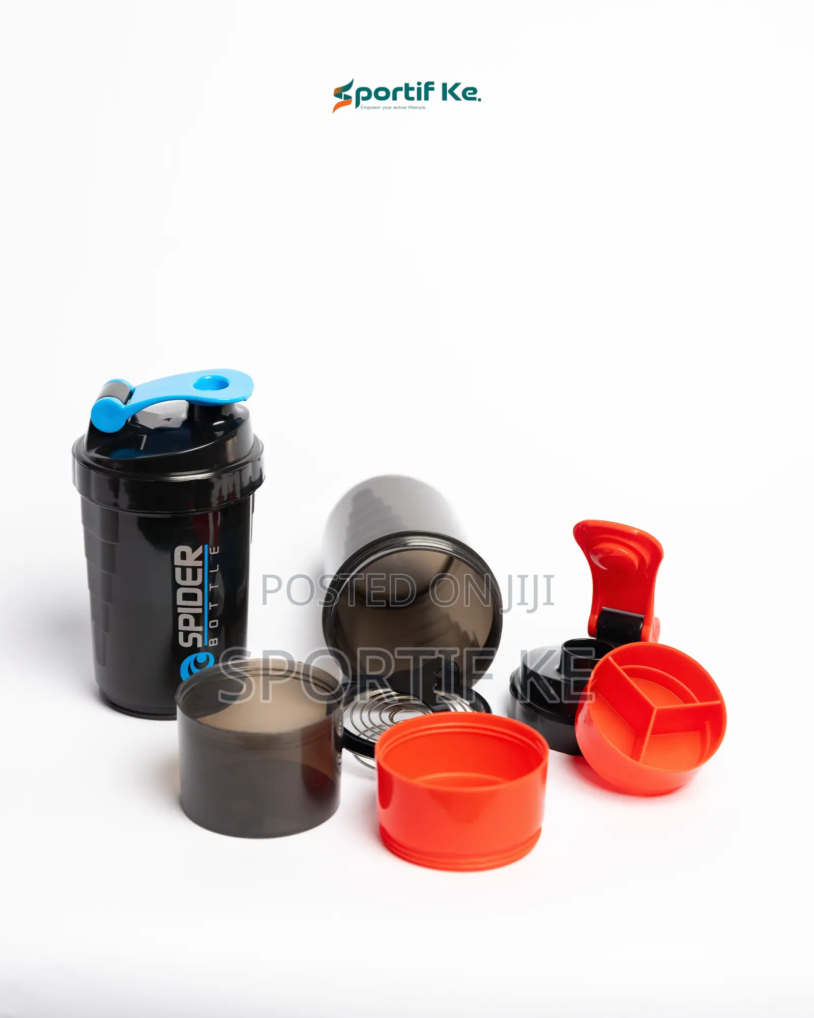 500ml Plastic Protein Shaker Bottle 3-layer