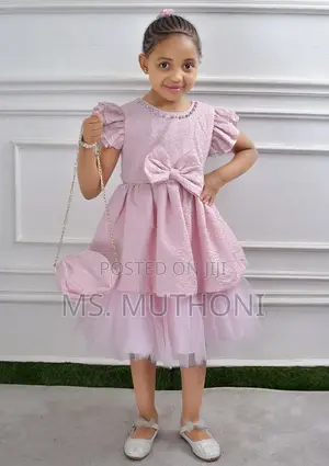 Beautiful Girls Dress + Purse 5-10 Yrs