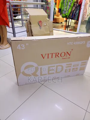 Vitron 43” Qled Smart Android Tv – Full Hd, Wi-Fi, Hdmi, Usb
