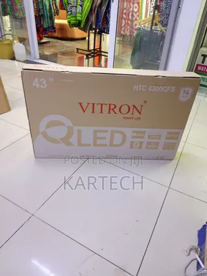 Vitron 43” Qled Android Tv With Built-in Wi-Fi Bluetooth