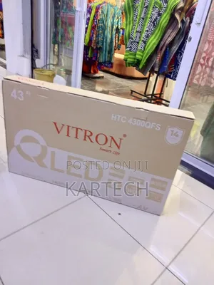 Vitron 43” Qled Smart Android Tv With Built-in Wi-Fi Bluetooth