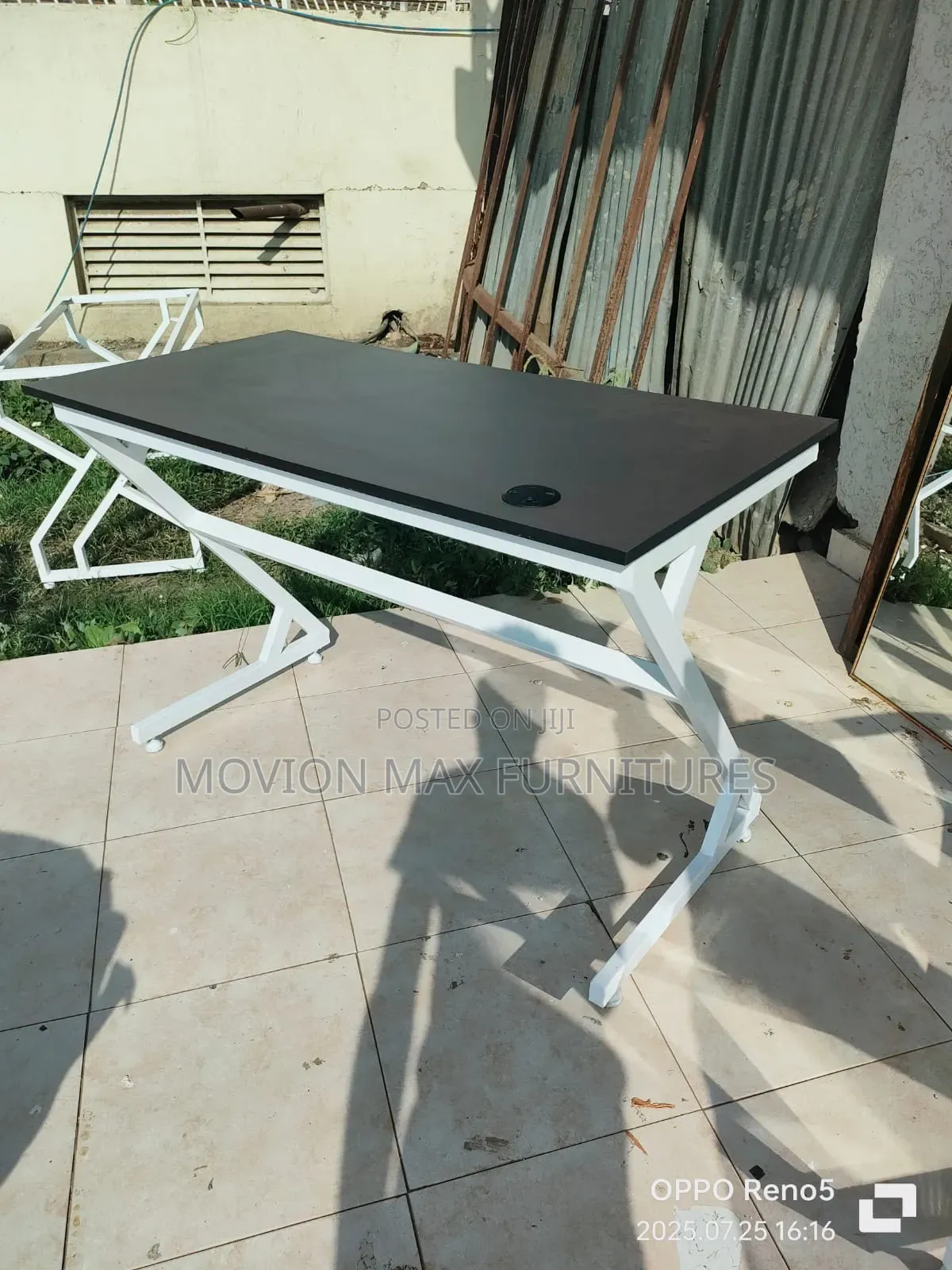1.2m Grey Metallic Office Table