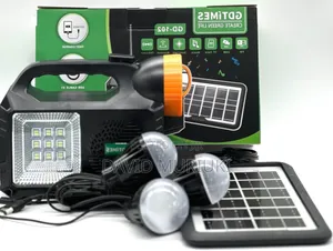 Solar Home Kit With Fm/Bluetooth/ Torch and 3 Separate Bulbs