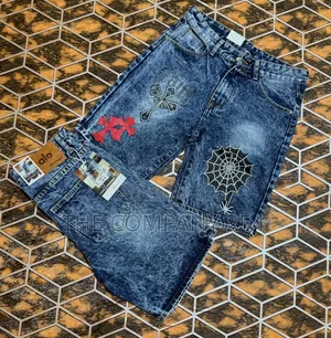 Quality Casual Unisex Designer Denim Normal Graphics Jort Shorts
