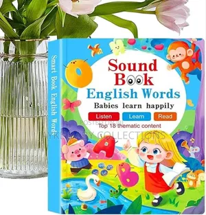 Interactive English Sound Book for Toddlers | Learn First Words