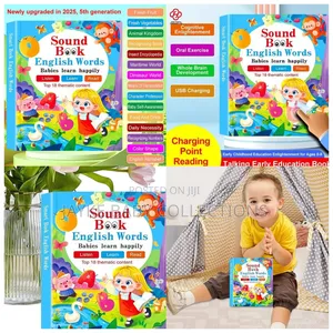 Interactive English Sound Book for Toddlers | Learn First Words
