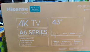 *Hisense 43" Smart A6 Series Smart Android Tv Flameless 43inch