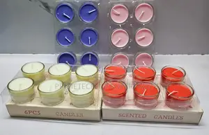 6 PCS Scented Candles -Same Colour