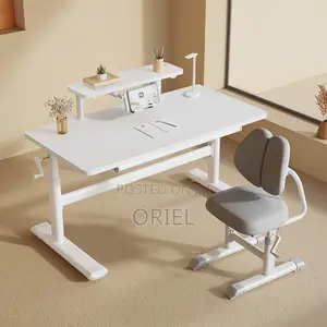 Office Desk : 1m Manual Height Adjustable Desk