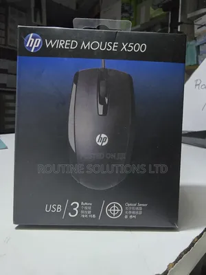 Hp Wired Mouse Usb/3 Buttons/ Optical Sensor