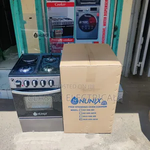 *Nunix Standing Cooker 3 Gas + 1 Electric Gas Oven (Wld-560) 50×55