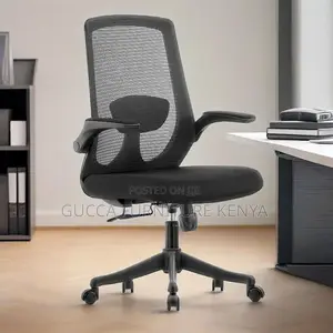Mid Back Orthopedic Chair With Flip Armrest