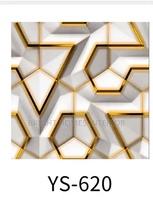 White and Gold 3d Club and Studio Wallpaper