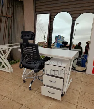 Simple Office Desk and Chair