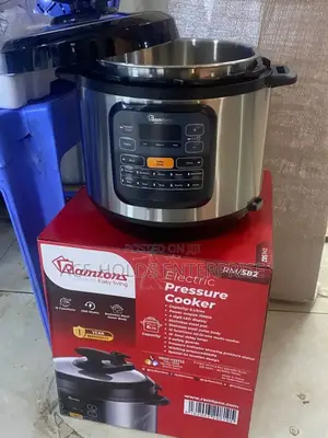 6 Litres Ramtons Electric Pressure Cooker -12 Settings, Stainless Bowl